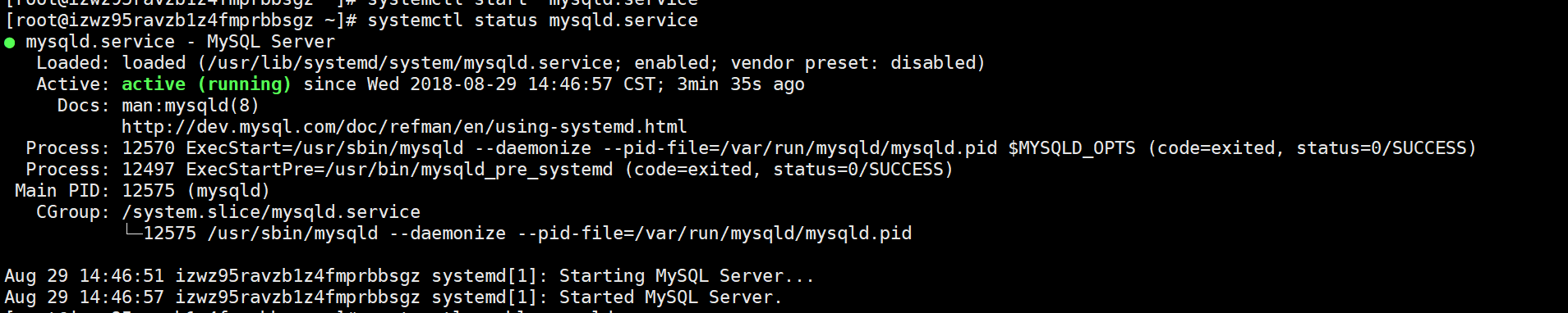 看到类似上面的界面,或者以Starting MySqL server.. started MysqlServer..结尾的就成功启动了 看到类似上面的界面,或者以Starting MySqL server.. started MysqlServer..结尾的就成功启动了